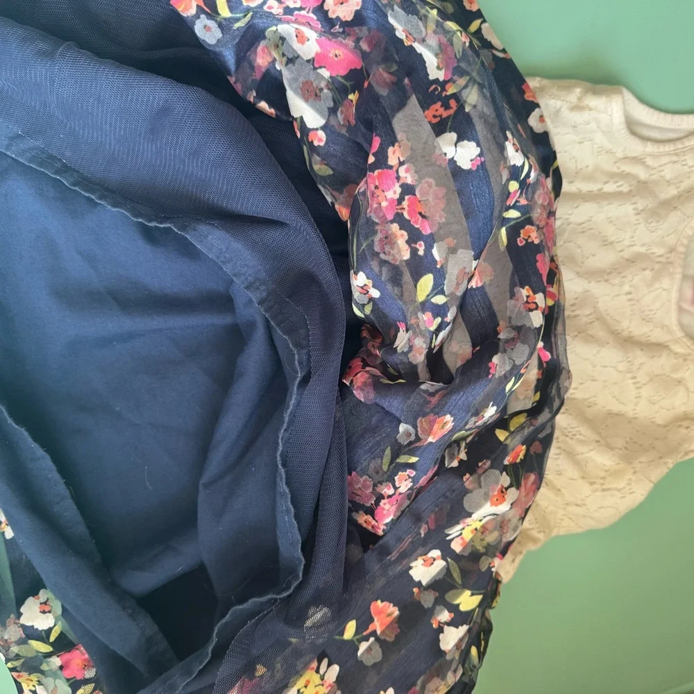 The Children's Place Floral Dress - Lace Top and Bow